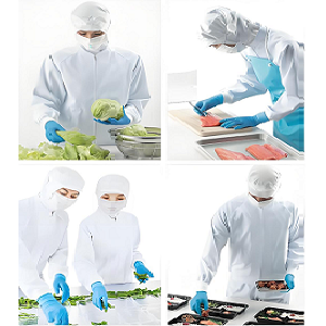 食品廠員工工作服采用防靜電食品工作服有什么用？